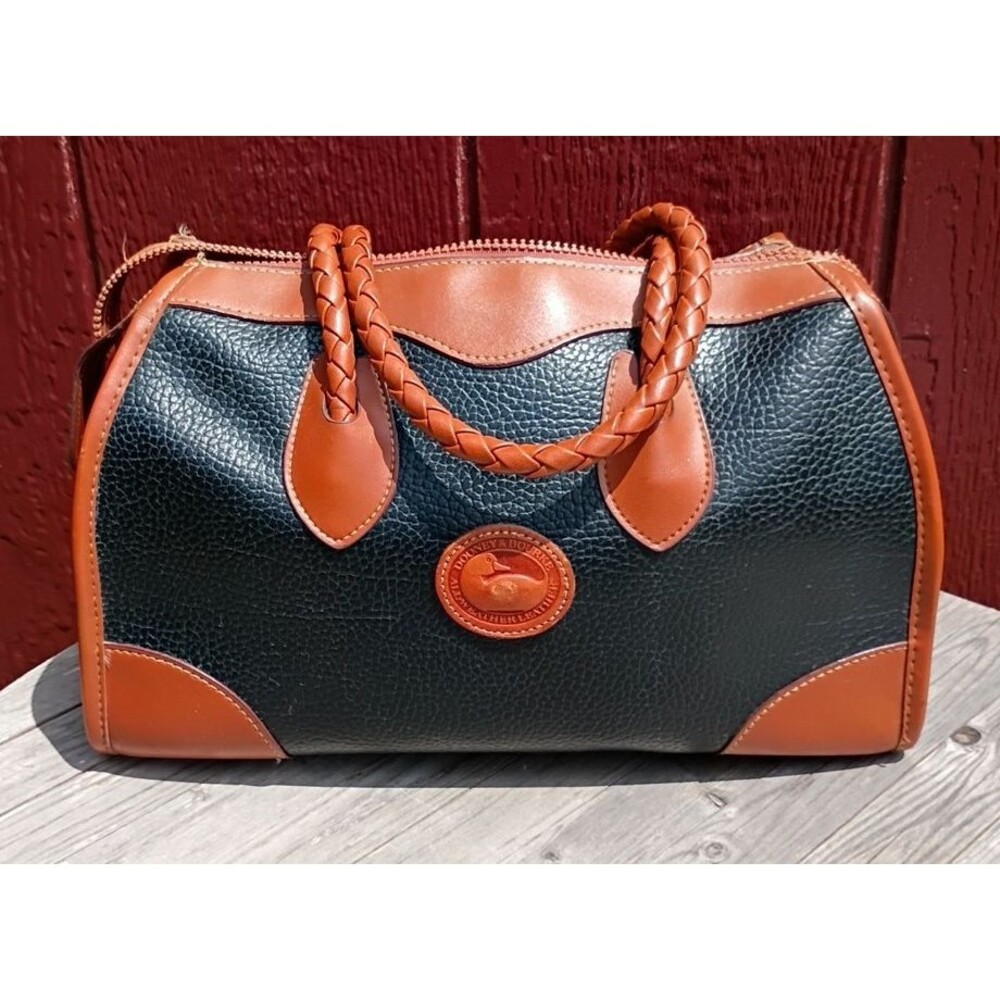 Vintage 1980s Dooney & Bourke AWL Satchel Purse Missing Center Strap EUC
